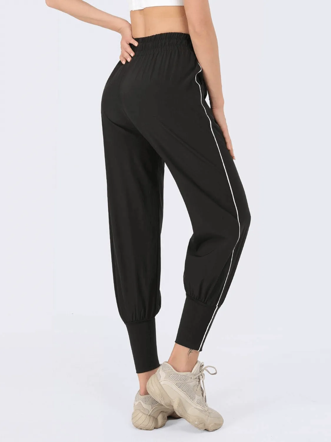 Female Casual Drawstring Waist Sports Jogging Pants - SF0172