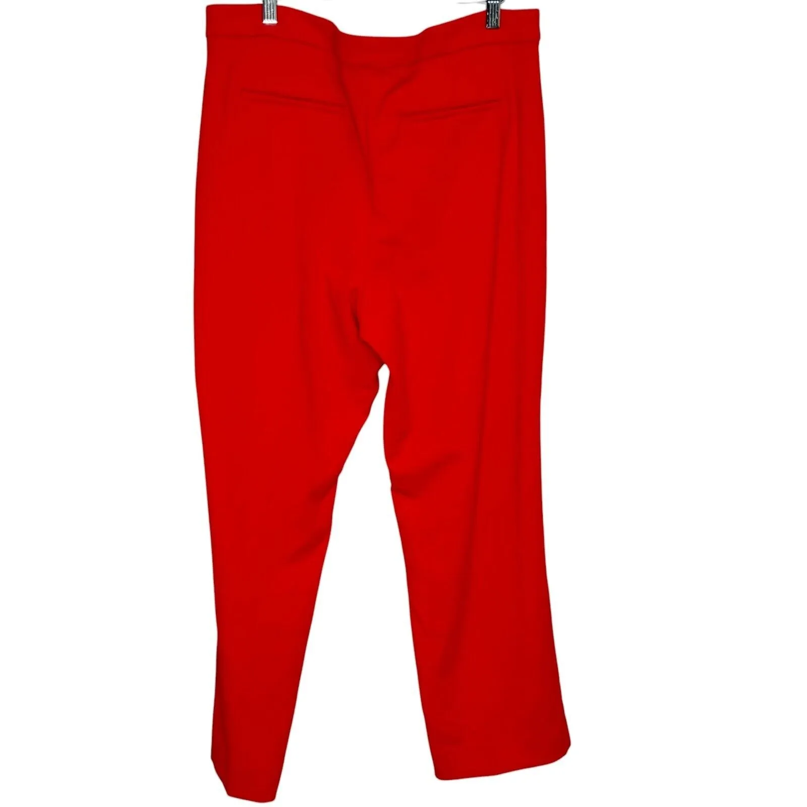 J. Crew NEW Holiday Red Kate Straight Pant in Four-Season Stretch Size 14