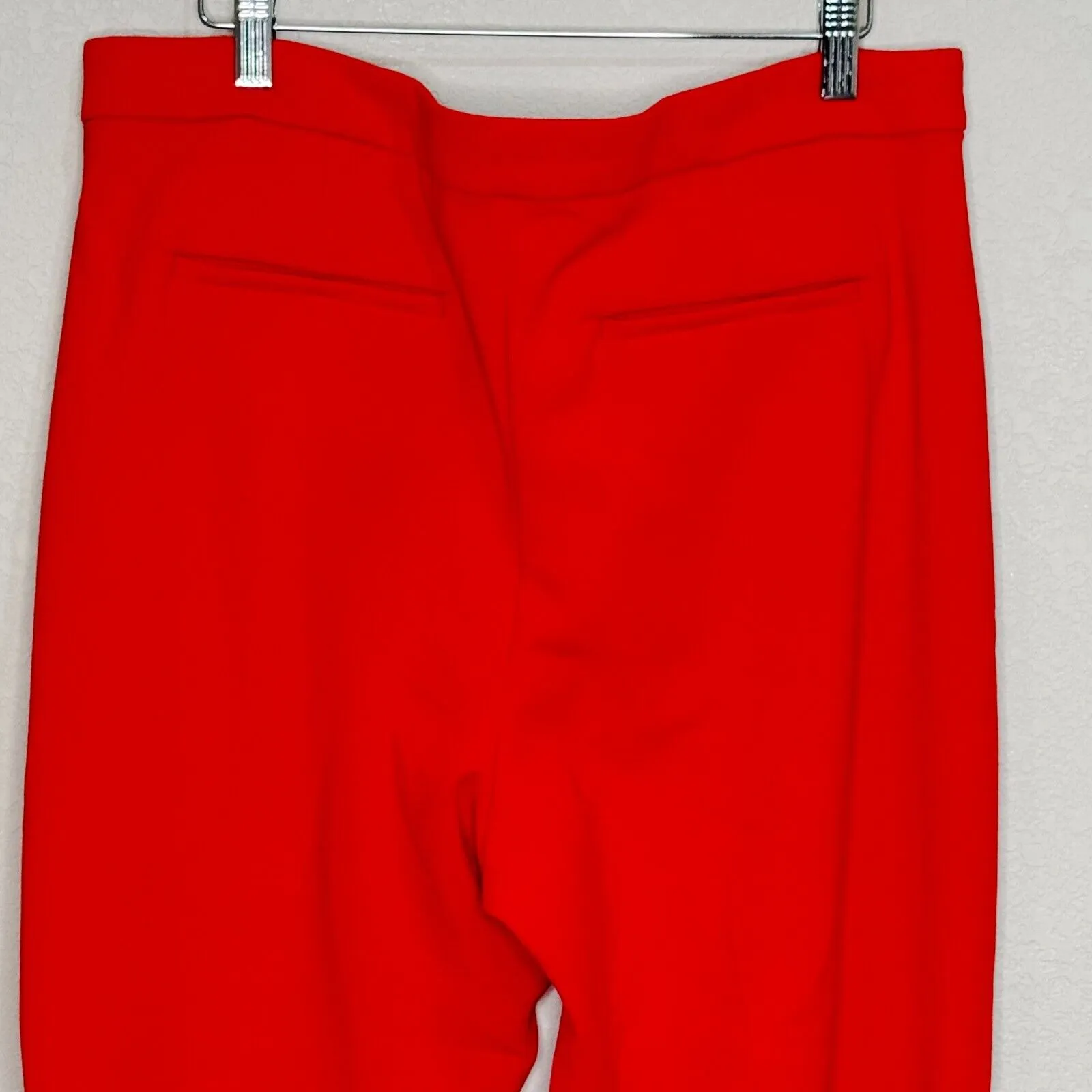 J. Crew NEW Holiday Red Kate Straight Pant in Four-Season Stretch Size 14