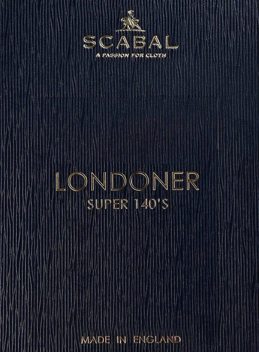 Scabal Londoner Blasi Checks Blue Wool Pants