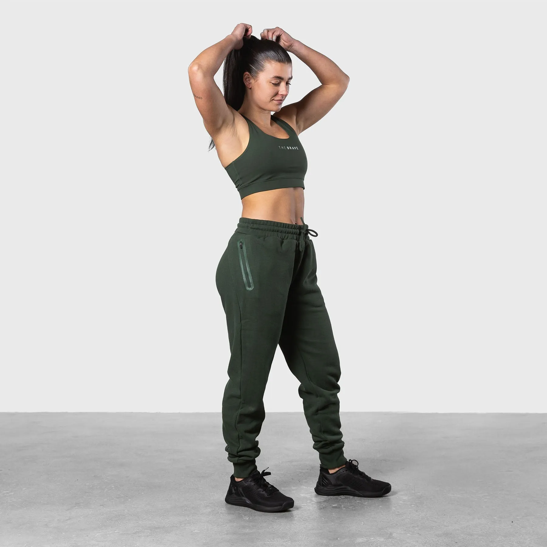 THE BRAVE - WOMEN'S SIGNATURE JOGGING PANTS - DARK OLIVE