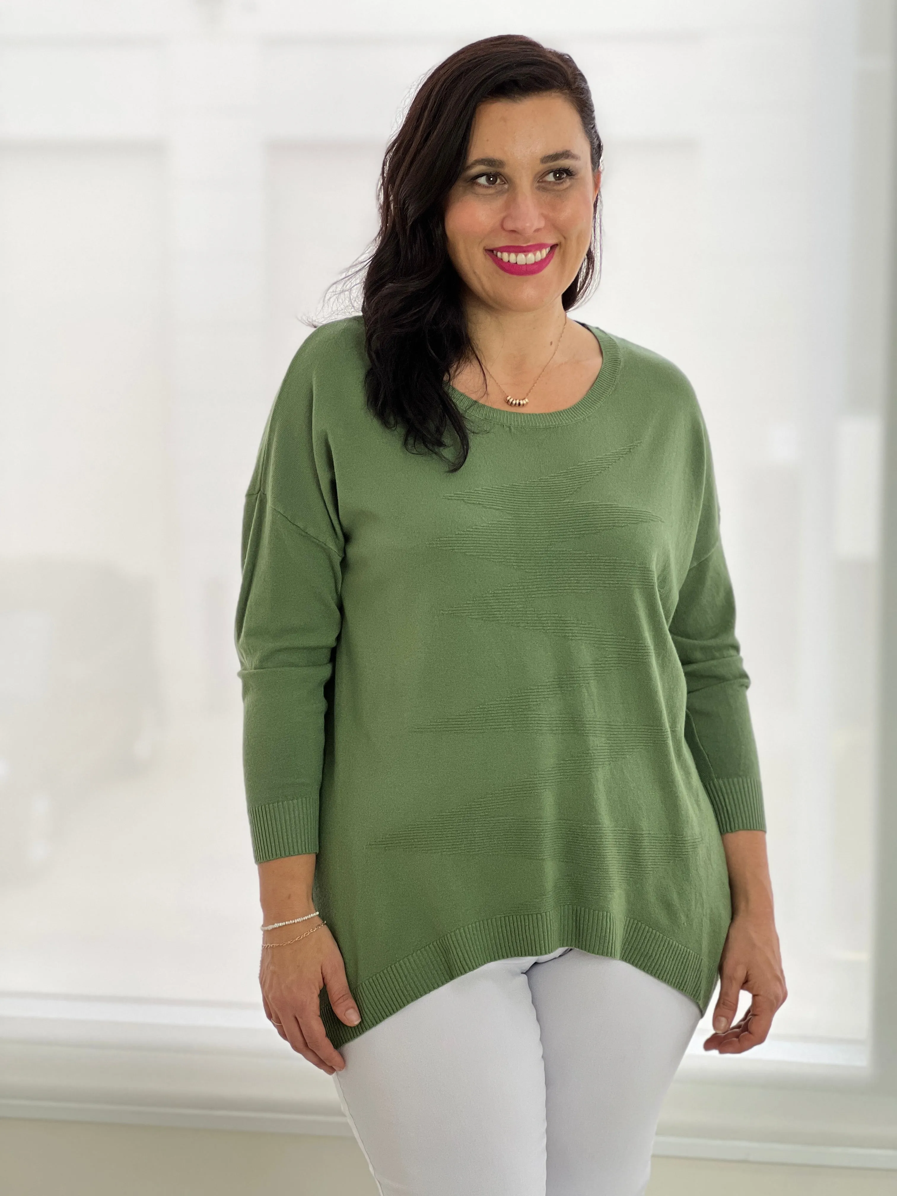 Warren Green Knit Jumper