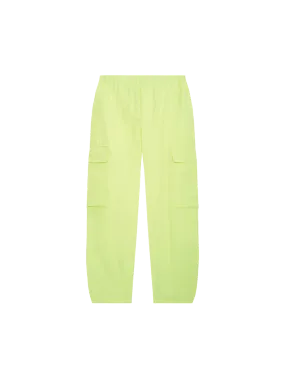 Womens Organic Cotton Linen Cargo Pants—andes green